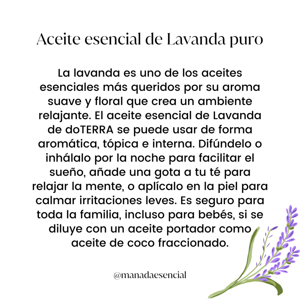 Aceite esencial lavanda doterra